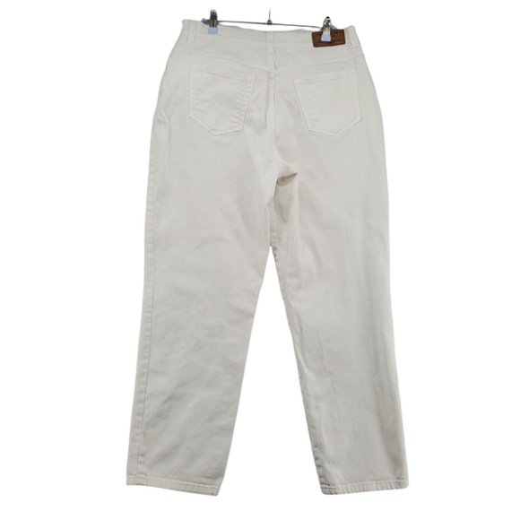 FADED GLORY Jeans Women's 5-Pocket Straight Leg Relaxed Fit White Size 10 Petite - Picture 7 of 11